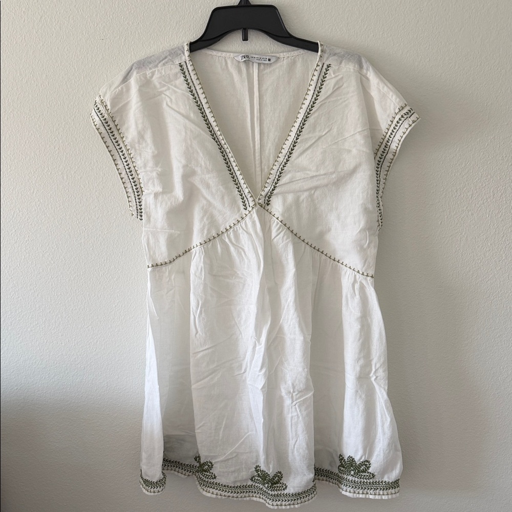 White Embroidered Dress